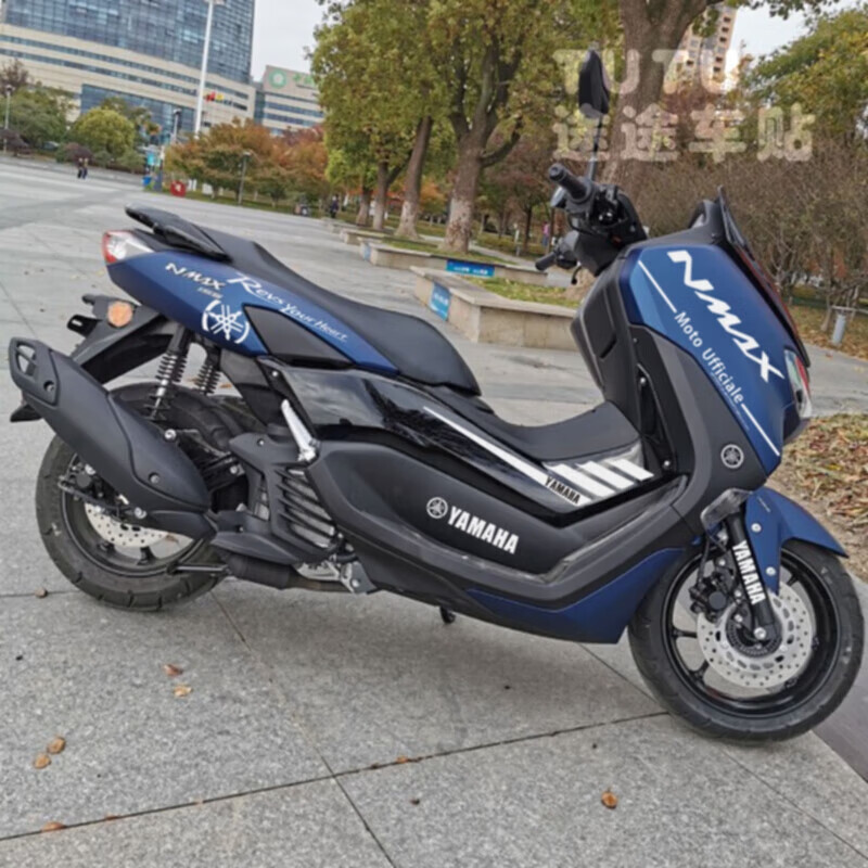 摩托车装饰贴纸适用雅马哈nmax155车贴个性车身贴花踏板防水拉花 白色