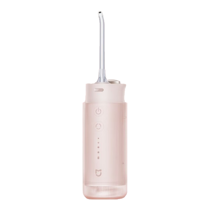 米家電動(dòng)沖牙器F400家用便攜式水口腔電動(dòng)牙刷口腔潔牙洗牙器米家 小米便攜沖牙器F400 F400珊瑚粉+噴嘴*3+收納袋