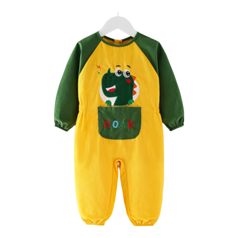 9i9寶寶罩衣全身一體式爬行學(xué)步爬服防臟嬰兒防潑水護(hù)衣A169