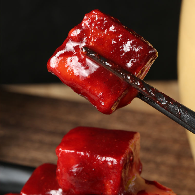 天津蓟县宏滦酱豆腐乳坛700g下饭菜火锅蘸料乳大块红方豆腐炖鱼 方