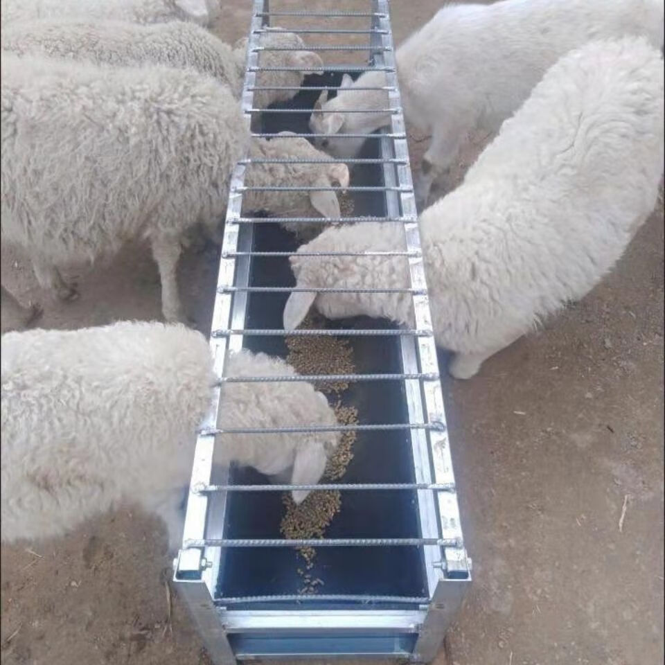 喜普新款小羊补料槽小羊开口料槽加厚羔羊槽羊料槽羊槽食槽 3米补料槽
