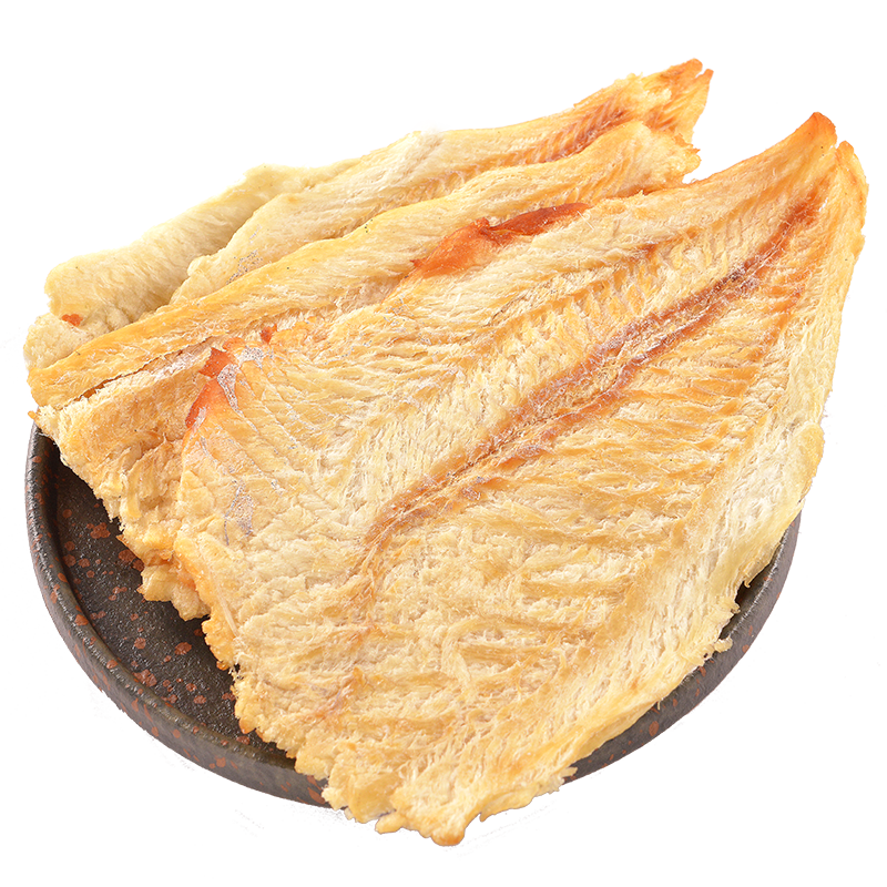 哈皮猴烟台长岛鳕鱼片烤鱼片100g海鲜特产烤鱼片开袋即食零食鱼干片