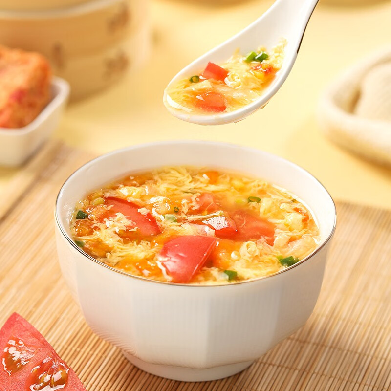 新美香速食汤番茄蛋花汤外卖速溶冻干汤早餐夜宵代餐懒人方便即食品