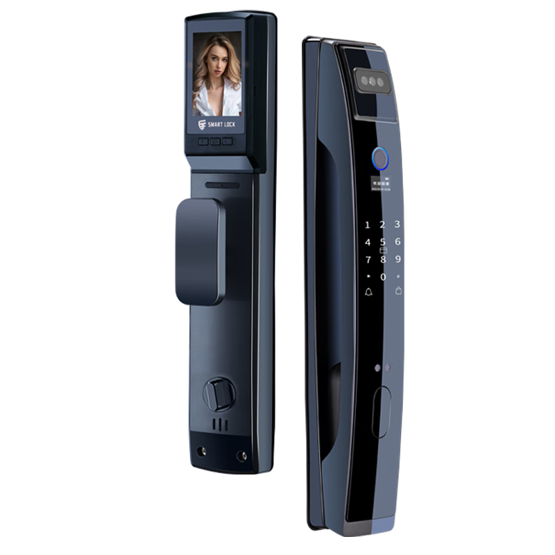 威恒智能門鎖 指紋鎖 3D人臉識別智能鎖 密碼鎖 電子鎖 全自動 入戶門 人臉識別+可視貓眼+wifi遠程解鎖