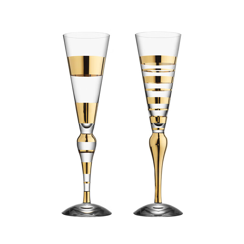 欧瑞诗(Orrefors) 进口手工水晶玻璃酒杯Clown小丑香槟杯创意酒杯礼物套装 2只 香槟杯-21cl-装