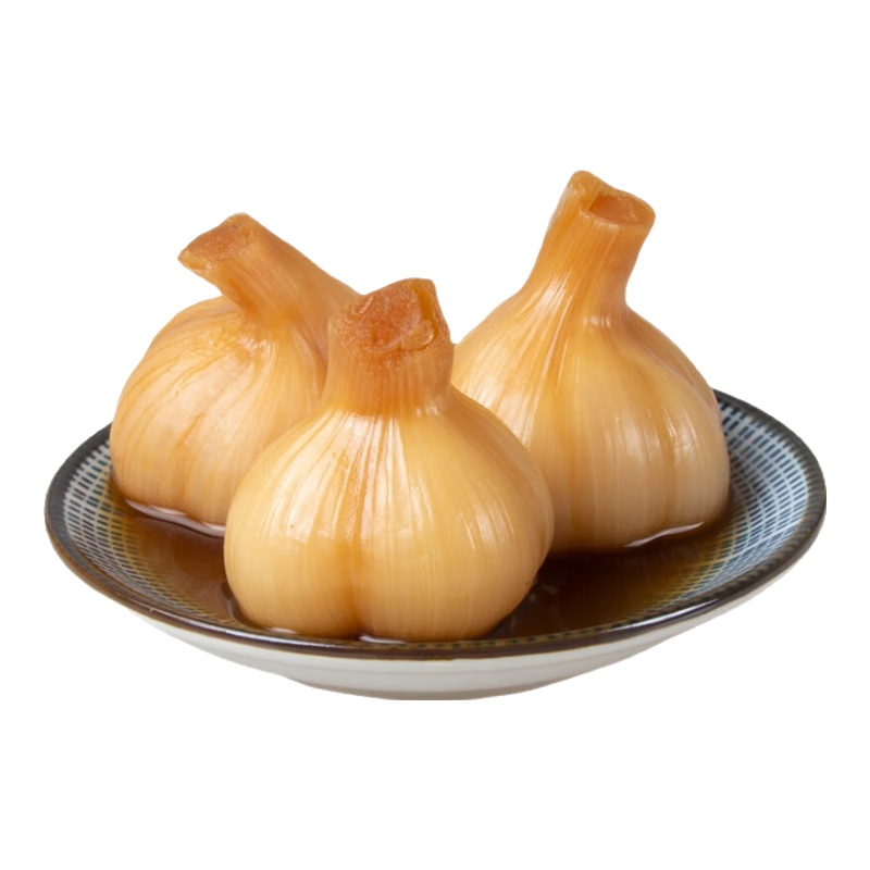 根儿鲜（DELICIOUS ROOT）咸大蒜5斤大份量农家手工腌制咸蒜头酱菜嫩蒜酱汁大蒜下饭 纯咸口味 500克*5袋(无蔗糖 )