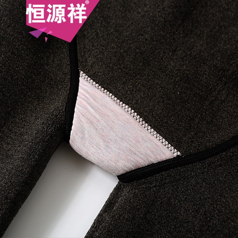 恒源祥加肥大码加厚打底裤女外穿加绒保暖踩脚棉裤高腰冬季胖mm显瘦裤女 500克-黑色踩脚 均码 80-160