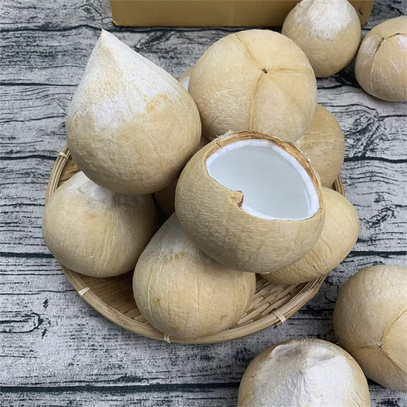 泰国进口椰皇4个/6个大果香浓老椰子新鲜椰汁去皮椰青当季时令水 4个