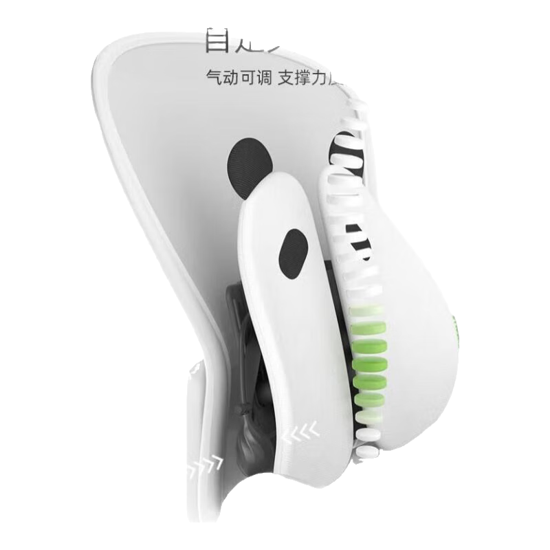 米乔人体工学腰靠腰垫办公室汽车学生椅子靠垫久坐呵护腰托腰椎靠背垫 腰酸人群推荐-卡通气动款|里齐蛙