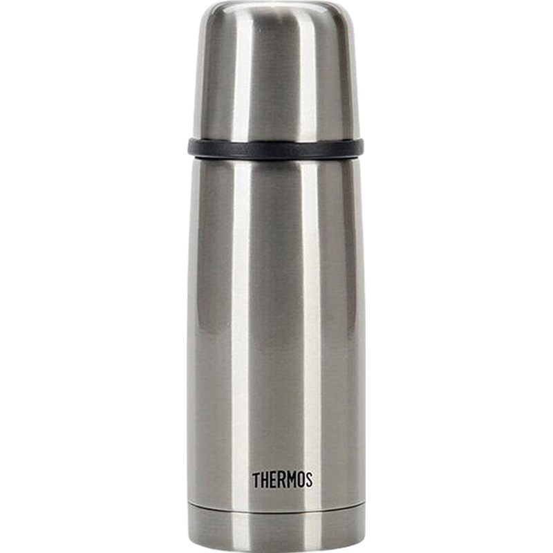 膳魔師（THERMOS） 保溫杯高真空不銹鋼男女士隨身杯子彈頭彈蓋保溫水杯子TCDX-330 SBK 不銹鋼色 330ML