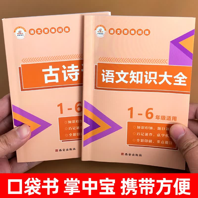 小学语文知识大全必背古诗词人教版基础知识手册课堂笔记专项强化训练教材 小学生1-6年级知识点集锦辅导学习