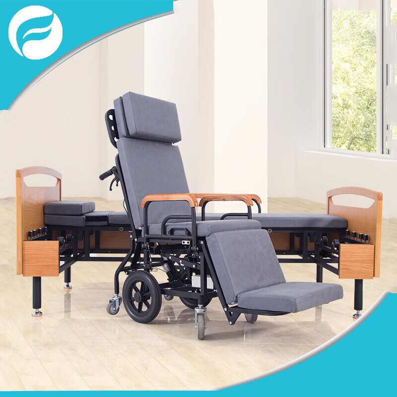 分离式轮椅床适用于老人身体不便者一床两用便于出行转移