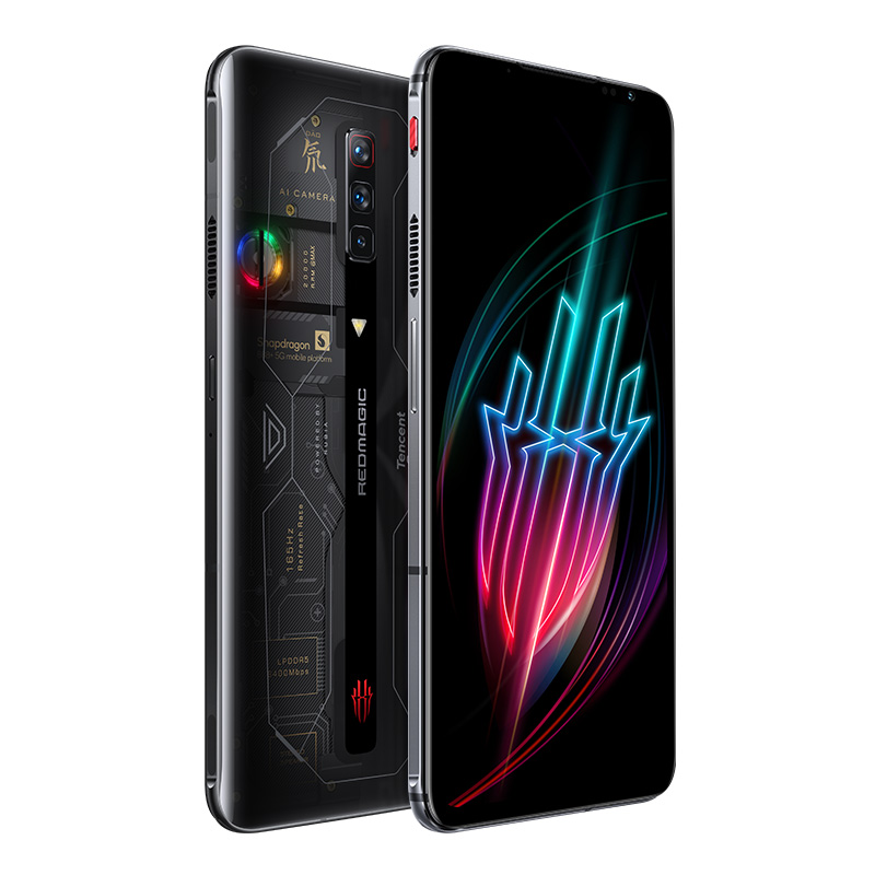 努比亚 nubia 腾讯红魔6Spro 12GB+128GB氘锋透明版165Hz刷新率骁龙888plus 120W快充 5G电竞游戏手机