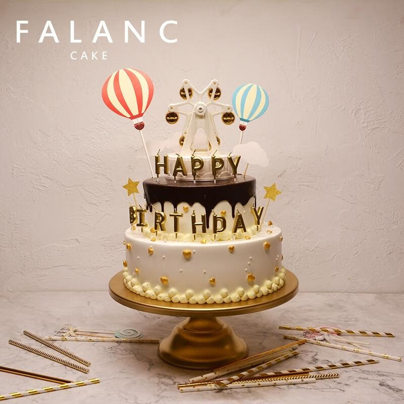 falanc 摩天轮场景蛋糕 5磅  生日蛋糕 同城配送 网红