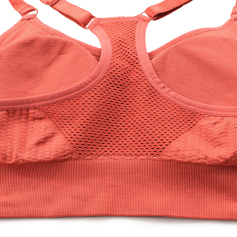 文胸内衣运动纯色防震下垂热力爱慕背心粉色