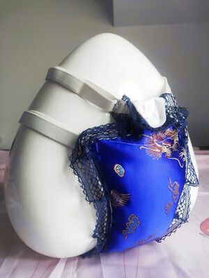 京佑流行  2024男士卫生带双腰带冰丝内裤 里外冰冰丝缎材质 男 蓝