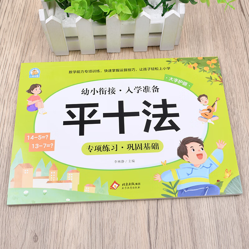 幼小衔接一日一练全套整合教材(分类自选)凑十法 借十法 破十法 破十法 分解与组成 看图列算式 时间与人民币 解决问题 全横式10以内加减法+20+50+100+口算心算内加减法练习册 幼小衔接一日一