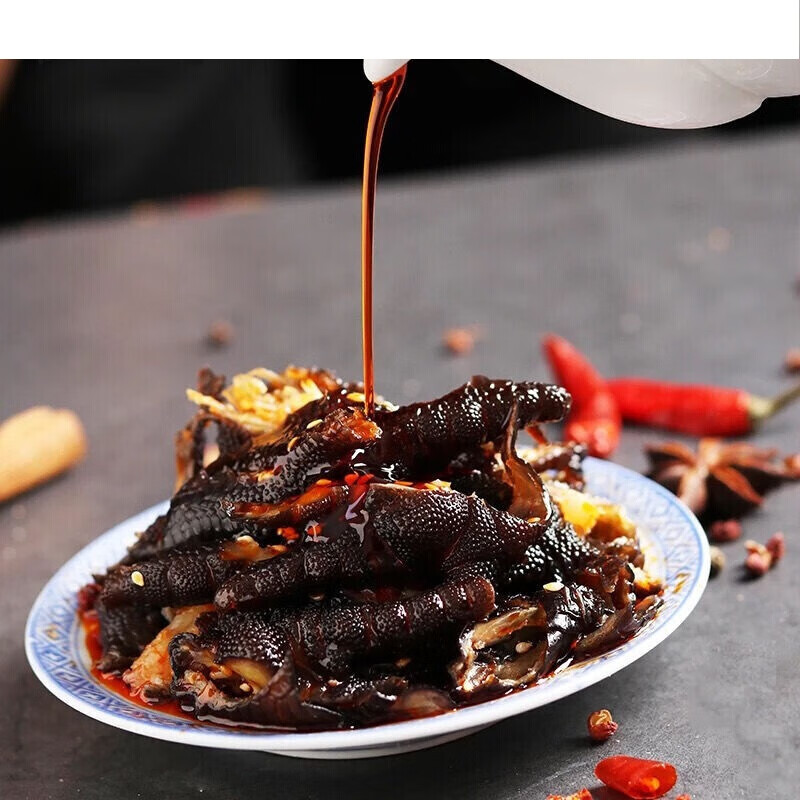 250*5袋脱骨麻辣乌鸡爪无骨黑凤爪四川盐帮菜去骨零食 1包试吃装
