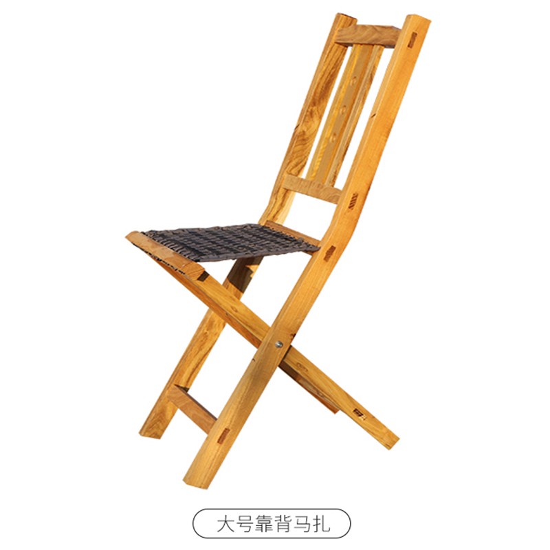 藤印象小马扎折叠凳实木折叠便携家用户外椅钓鱼凳子枣木马凳折叠椅