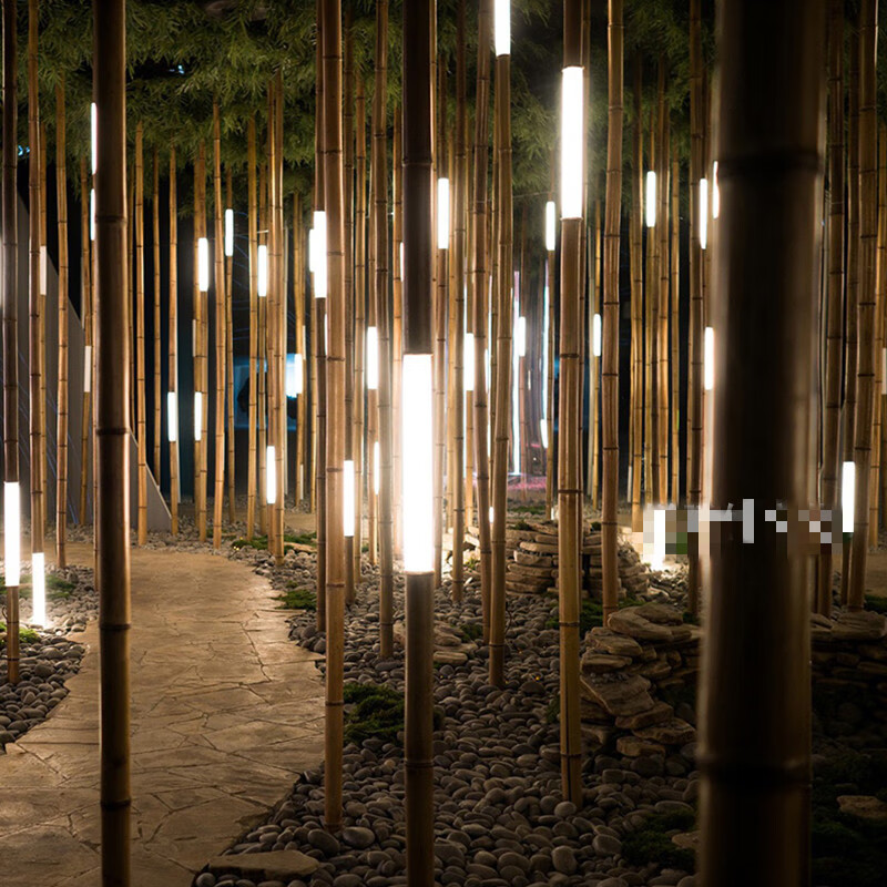 定制适用于led景观竹竿竹节灯户外防水毛竹灯庭院景区公园广场别墅