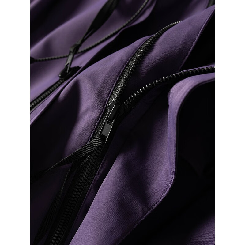 William fox&sons新型三防户外面料人体工学立体裁剪机能轻户外男女同款仿冲锋夹克 紫色【加绒款升级版 】-15℃御寒 S /46