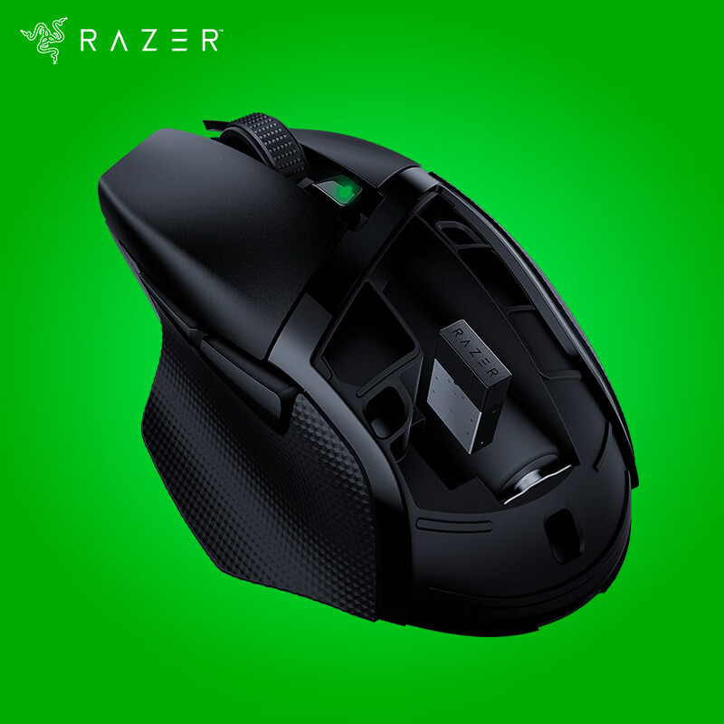 雷蛇 Razer 巴塞利斯蛇X极速版 小巴蛇 无线鼠标游戏鼠标轻量便携吃鸡鼠标右手鼠标16000DPI 6键自定义编程