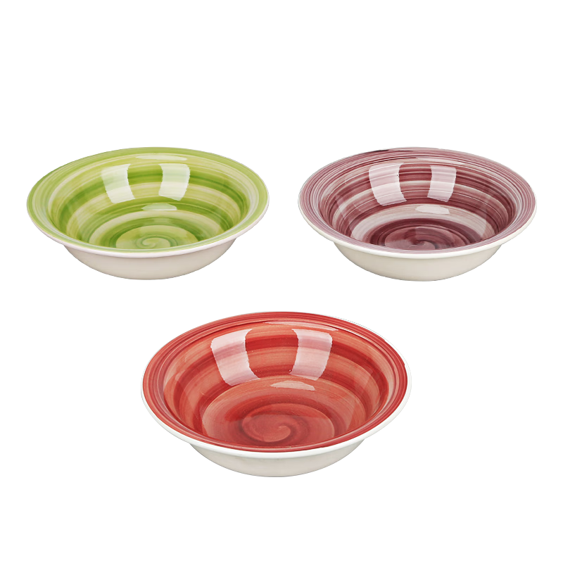 左家右厨(zuojiayouchu)7寸陶瓷彩釉手工碗陶瓷碗食物碗 随机单只