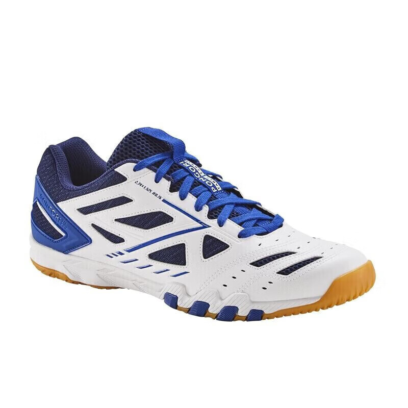 迪卡侬乒乓球鞋运动鞋室内舒适透气男女春夏ive3蓝白拼色41-4265905