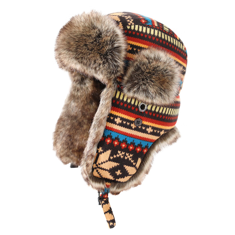 677888雷锋帽女冬季东北帽子加厚骑车防风冬天保暖护耳老式怀旧滑雪帽