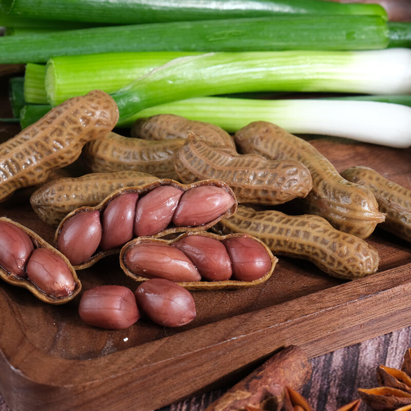 宜享健康煮湿花生带壳盐水花生东北烧烤下酒凉菜啤酒伴侣卤香真空卤味