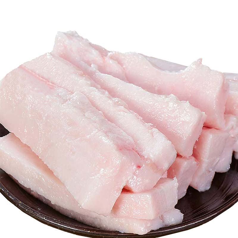 湘村黑猪 国产供港黑猪脊膘500g 冷冻猪肥肉猪肥膘 猪油生鲜 黑猪猪油