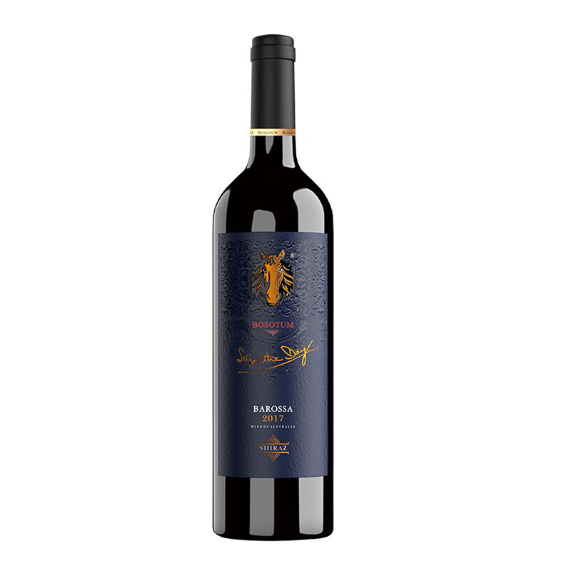 博赛图（BOSOTUM）澳大利亚 原瓶原装 进口红酒 博赛图巴罗萨干红葡萄酒750ml 自酿型 深红色