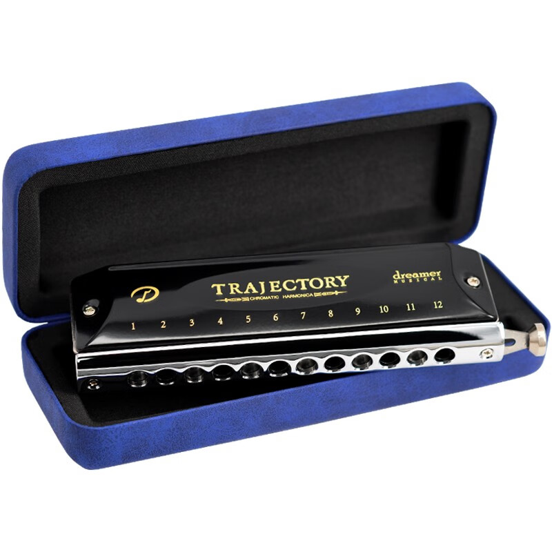 贤怀达16孔半音阶口琴64音演奏练习初学演奏口琴 新款16孔64音c调 16