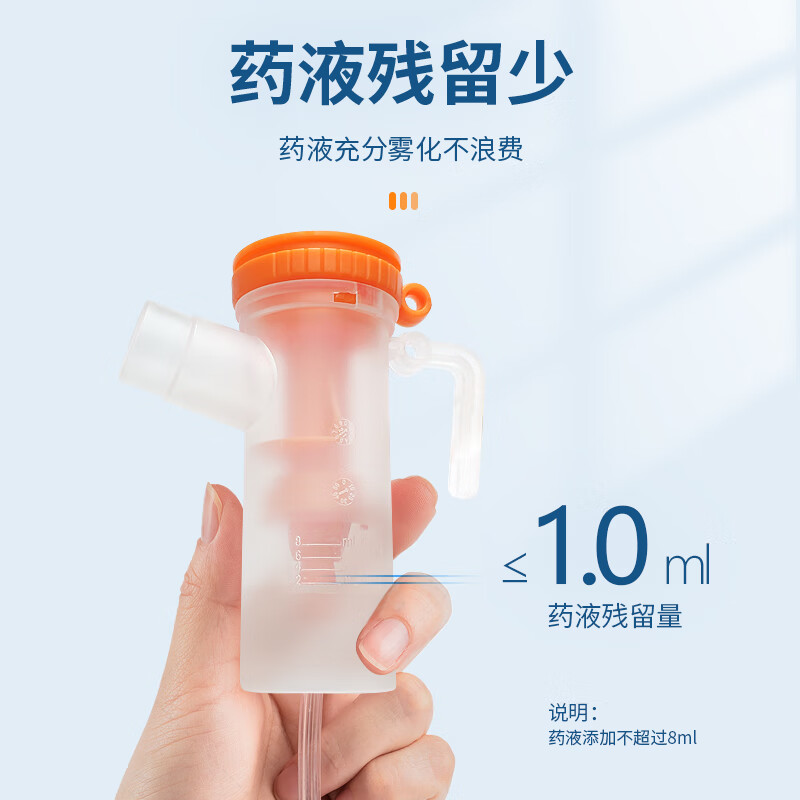 哈卫雾化器面罩导气管口含通用款儿童成人家用医用压缩空气雾化器配件无菌套装雾化杯可调雾量 儿童款1套（雾化杯+小面罩+导管+松紧带）