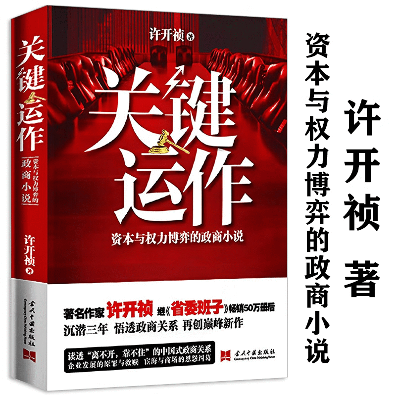 【包邮】许开祯官场小说作品 省委市委班子 关键运作:资本与权力博弈