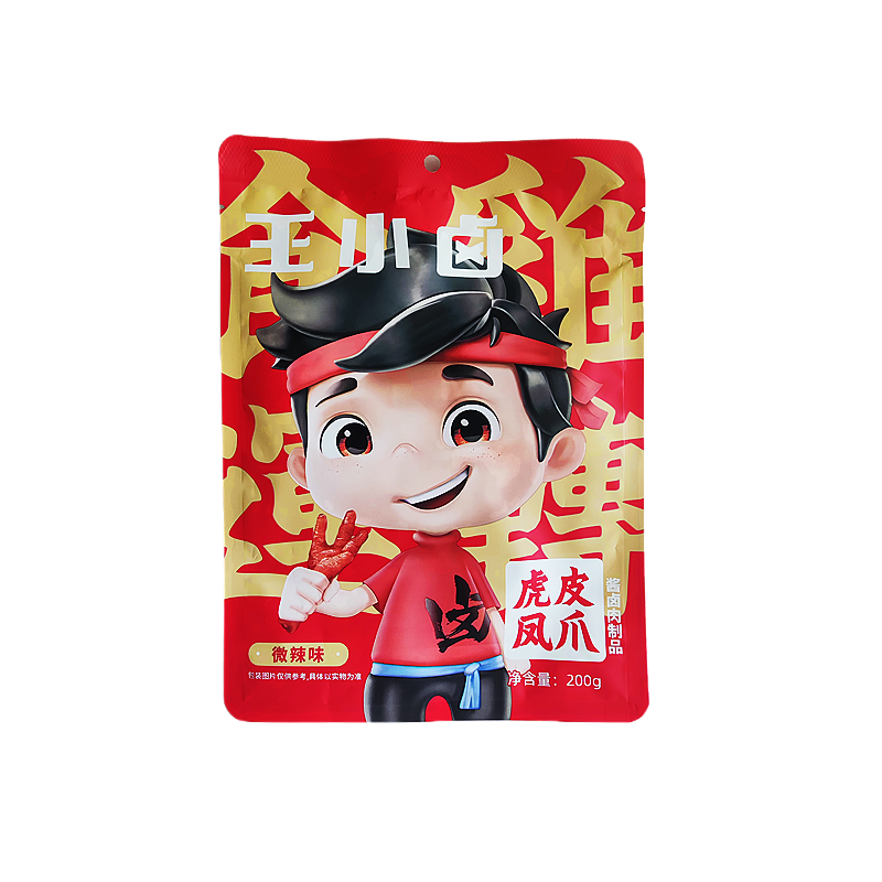 王小卤虎皮凤爪微辣味200g鸡爪子价格走势及品牌介绍