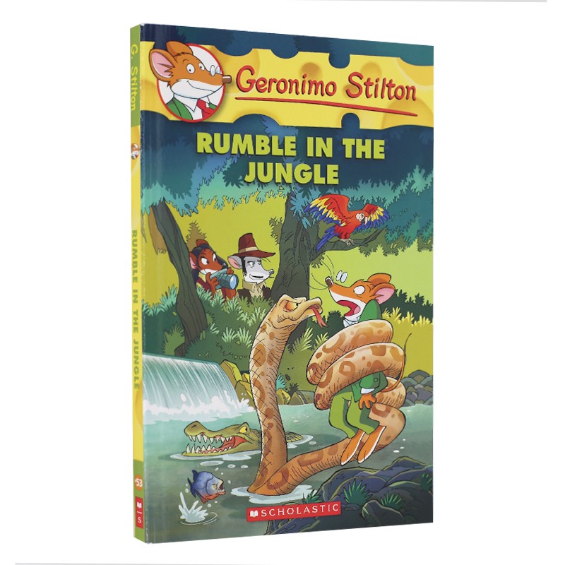 老鼠记者 英文原版 rumble in the jungle 森林里的隆隆声 儿童英语