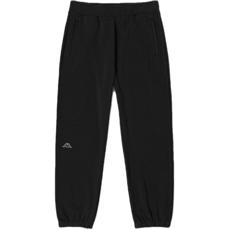 卡帕（Kappa）运动裤男针织长裤休闲裤小脚收口卫裤 黑色-990 XL