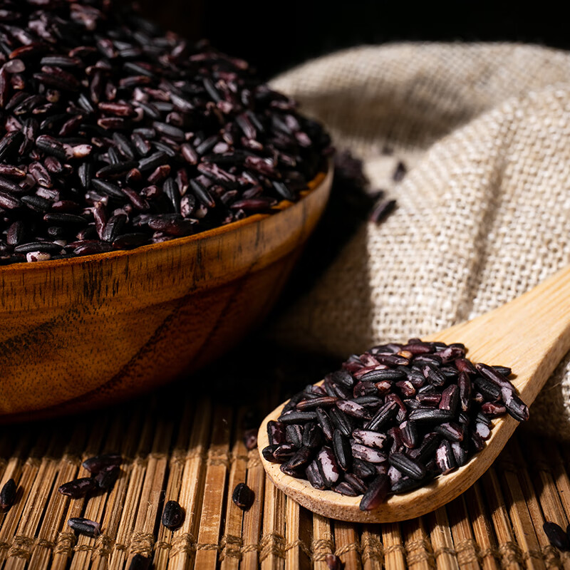 禾澹黑糯米血糯米新米非黑米紫糯米杂粮粗粮酒酿饭团粽子5斤