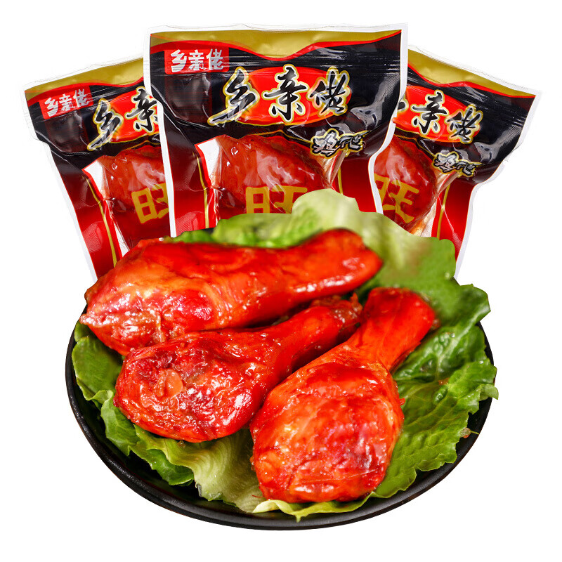 叹生活  乡巴佬风味鸡腿熟食110g整箱即食五香卤味大腿肉类零食小吃