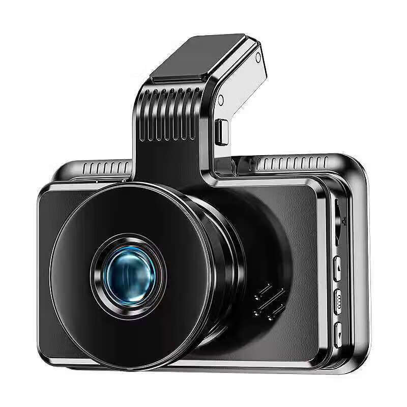 小米手机通用行车记录仪前后双摄免走线倒车影像高清360全景免走 黑色