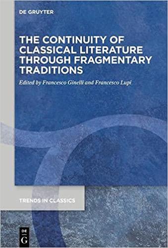 预订the continuity of classical literature through f