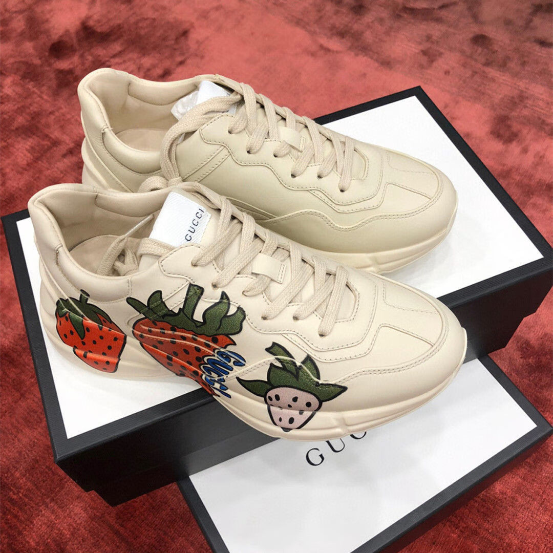 古驰gucci联名 g家酷奇老爹鞋女字母米老鼠百搭厚底增男女平底休闲