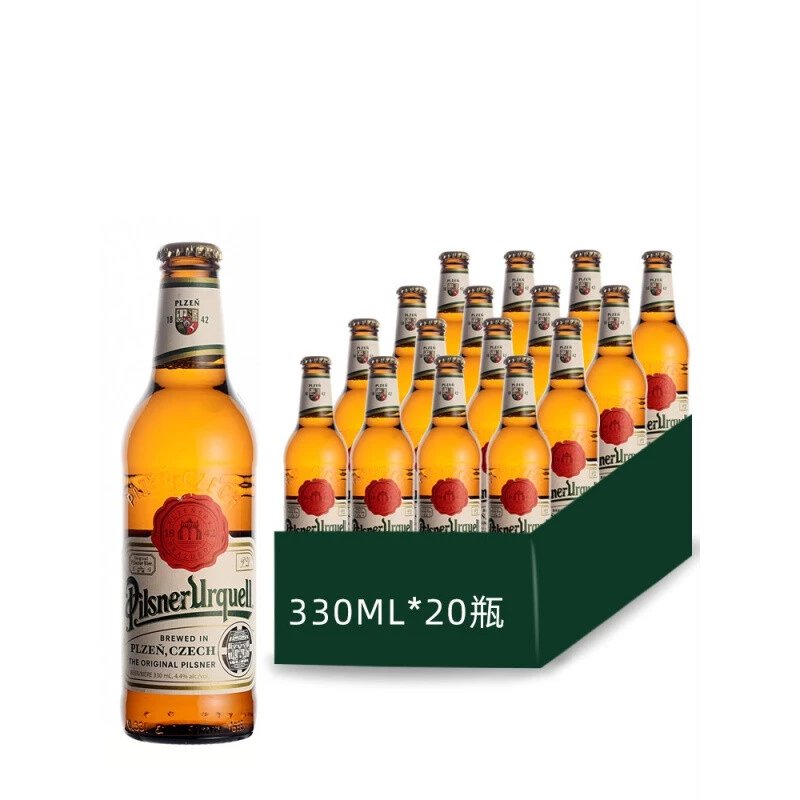 博世纳啤酒 330ml*20瓶 捷克进口皮尔森啤酒博世纳啤酒pilnerurq