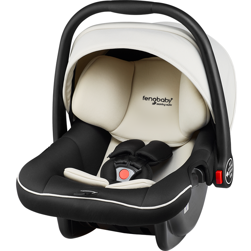 fengbaby品牌提篮式婴幼童摇篮0-15个月3C认证米黑色款式