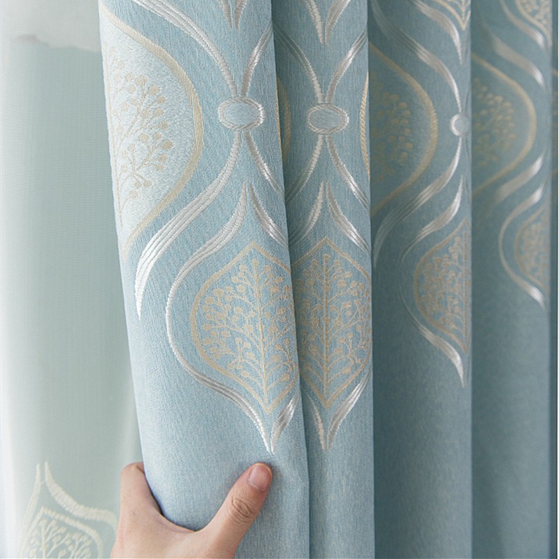 馨菲羽加厚简约现代遮光轻奢大气窗帘布落地窗客厅卧室北欧隔热网红