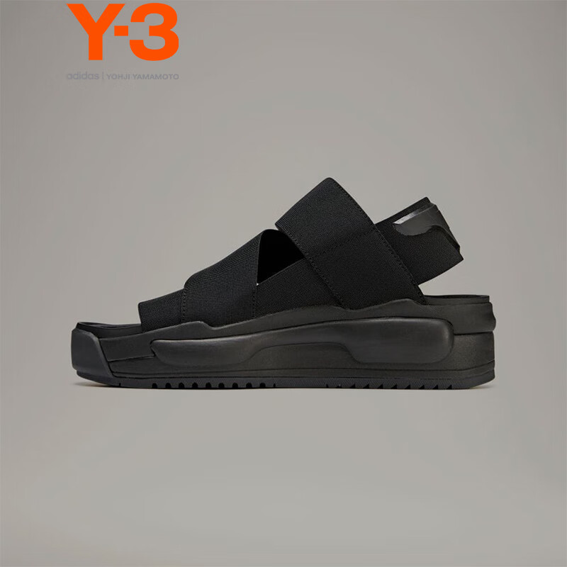 Y-3【商场同款】RIVALRY SANDAL新款凉鞋男女同款厚底运动鞋38FZ6401 黑色 8.5 42 2/3