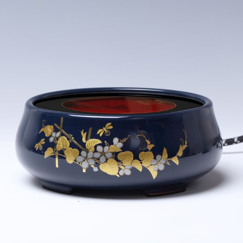 莺歌烧 电陶炉轻音茶炉家用红外线小型迷你煮茶器围炉煮茶 霁蓝瓜园 1