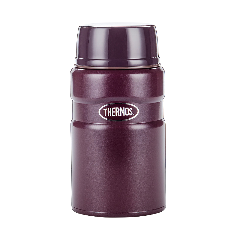 膳魔师（THERMOS） 焖烧杯大容量保温饭盒316L不锈钢闷粥杯焖烧罐保温桶饭桶TCLE 咖色 720ml