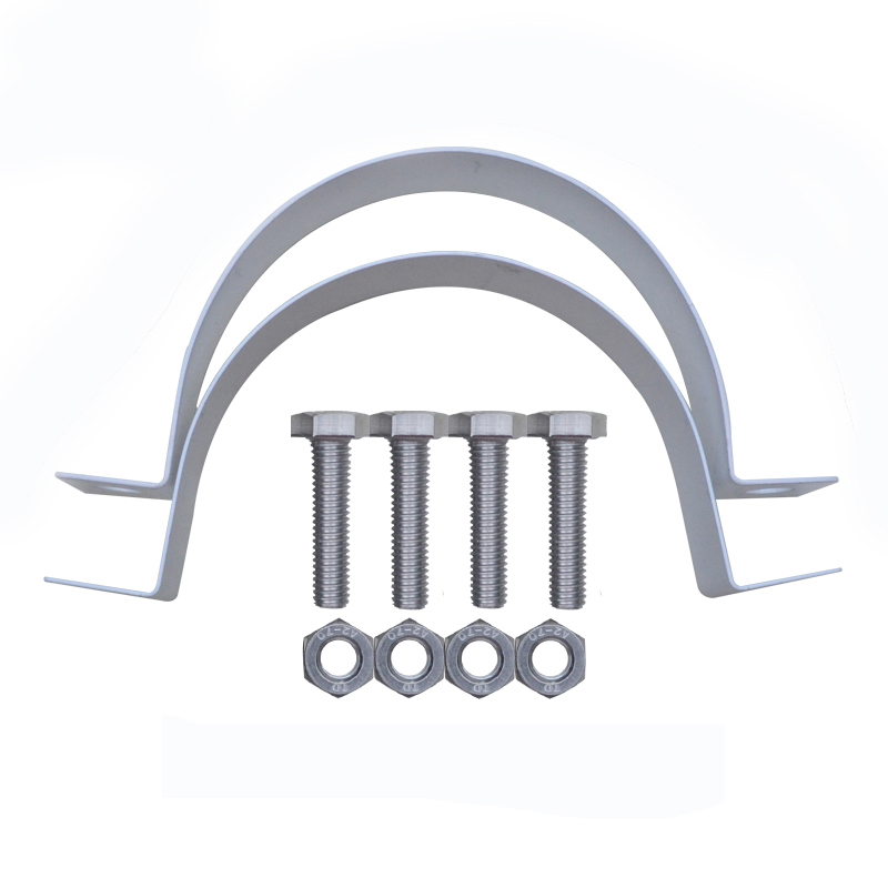 室外防雨防水抱箍监控抱杆基业设备箱安装配件 抱杆抱箍安装配件 壁挂